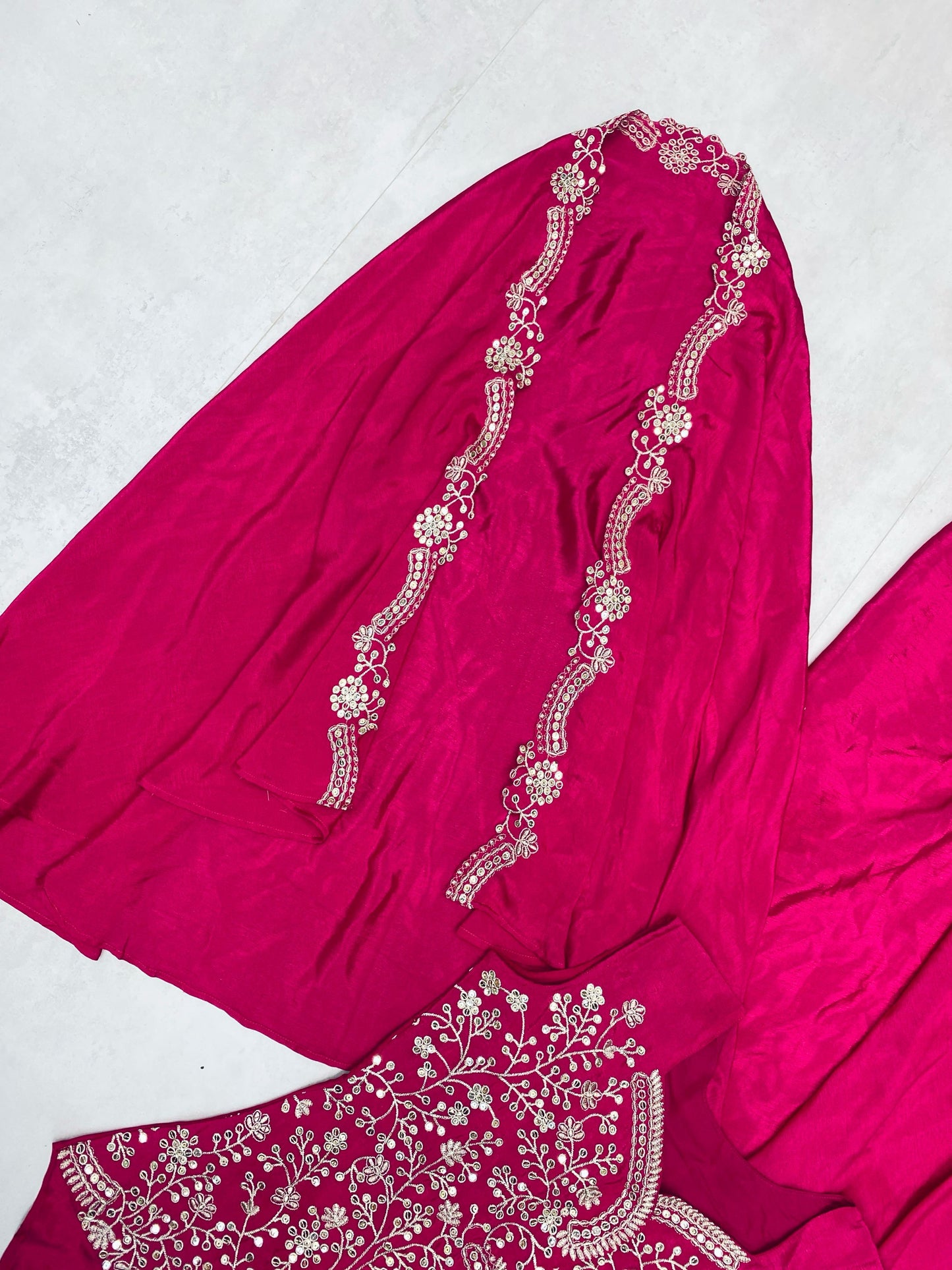 Fantastic Pink Color Skirt With Koti