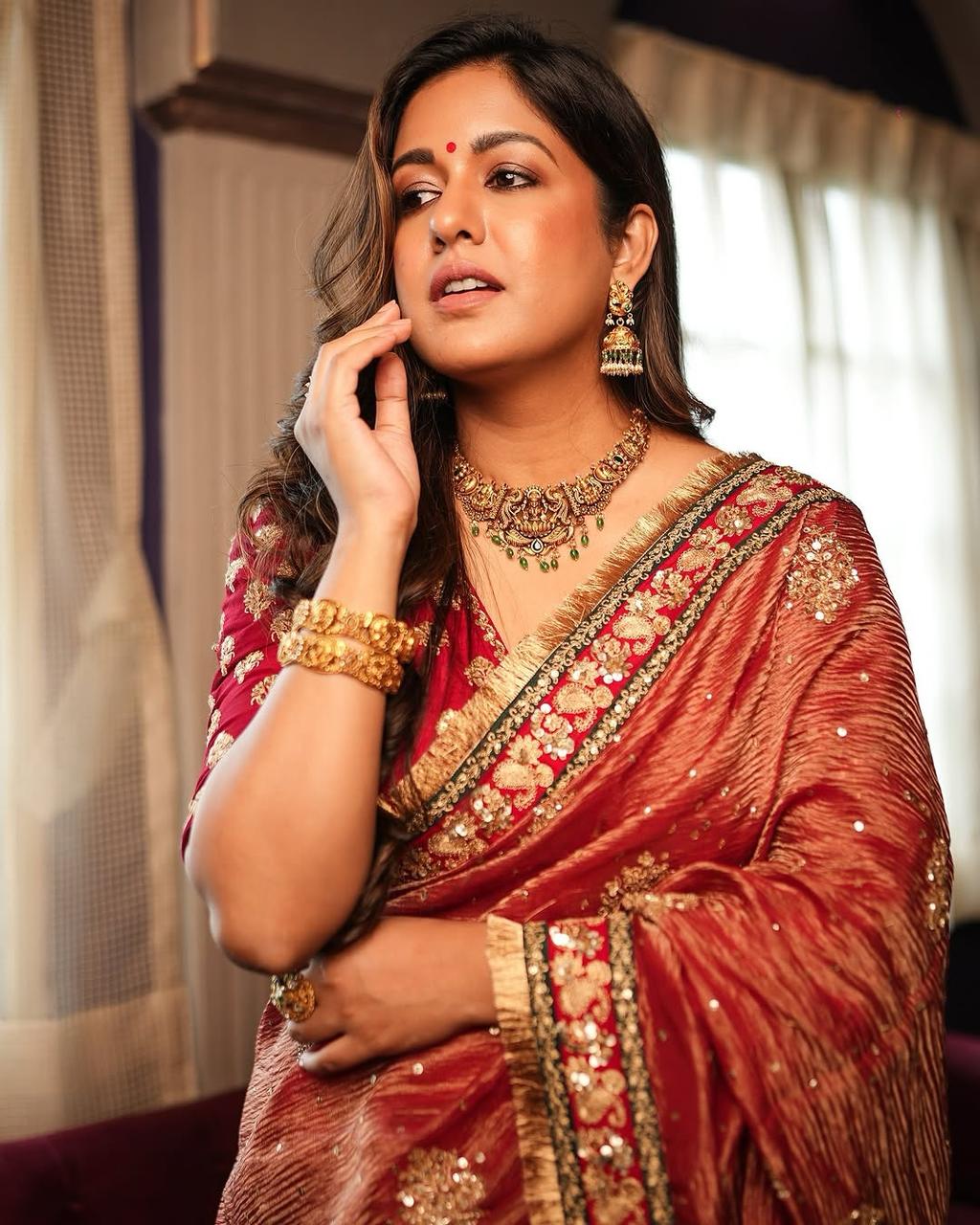 Function Wear Banarasi Crush Pink Color Saree
