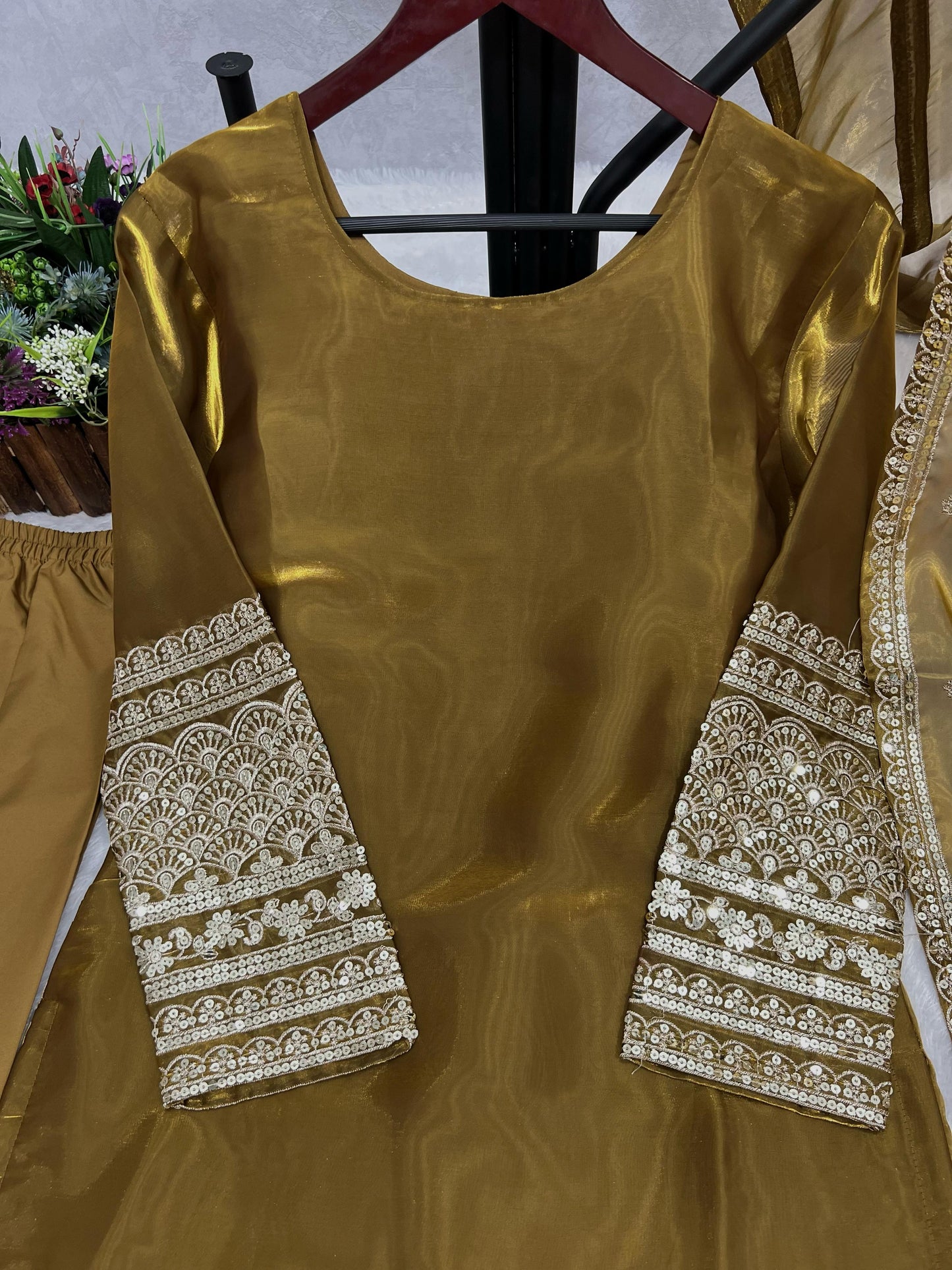 Glorious Jimmy Chu Brown Color salwar Suit