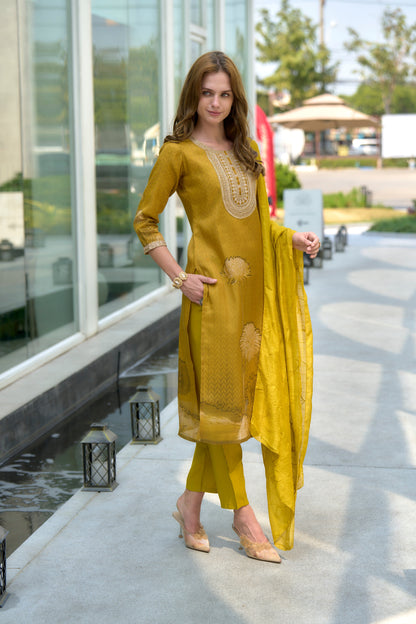 beautifully designed kurta set that seamlessly combines tradition with modern elegance.