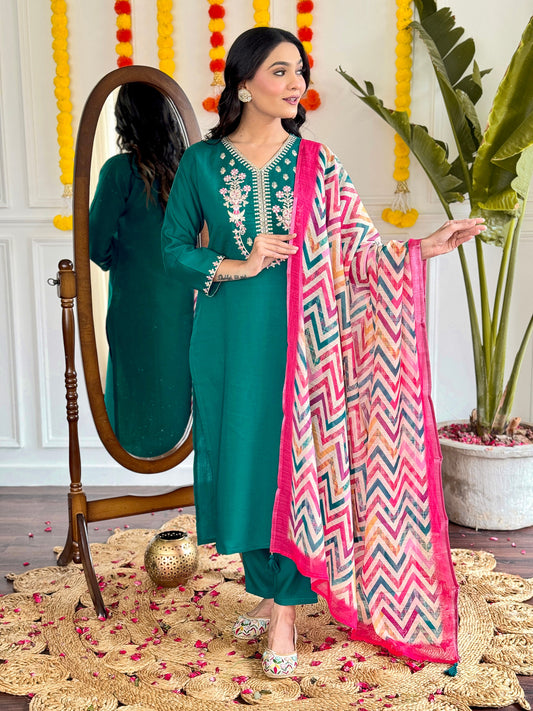 Elegent Beautifully designed that seamlessly combines tradition kurta set