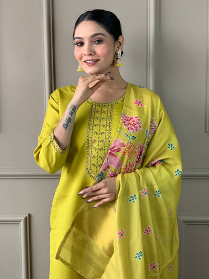 Elegent Beautifully designed that seamlessly combines tradition kurta set