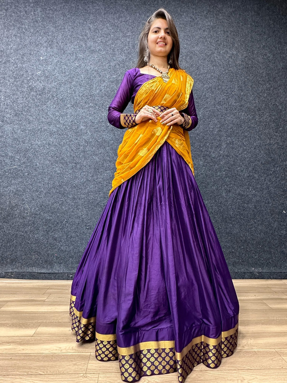 Fantastic Purple Color Jacquard Lehenga Choli