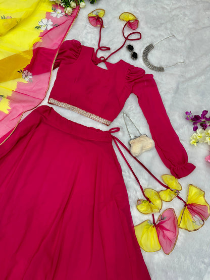 Pink Color Lehenga Choli
