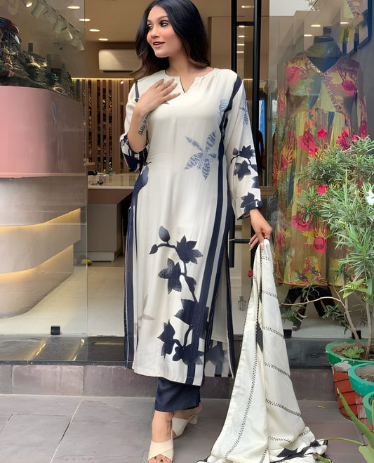 Elegent Beautifully designed that seamlessly combines tradition kurta set