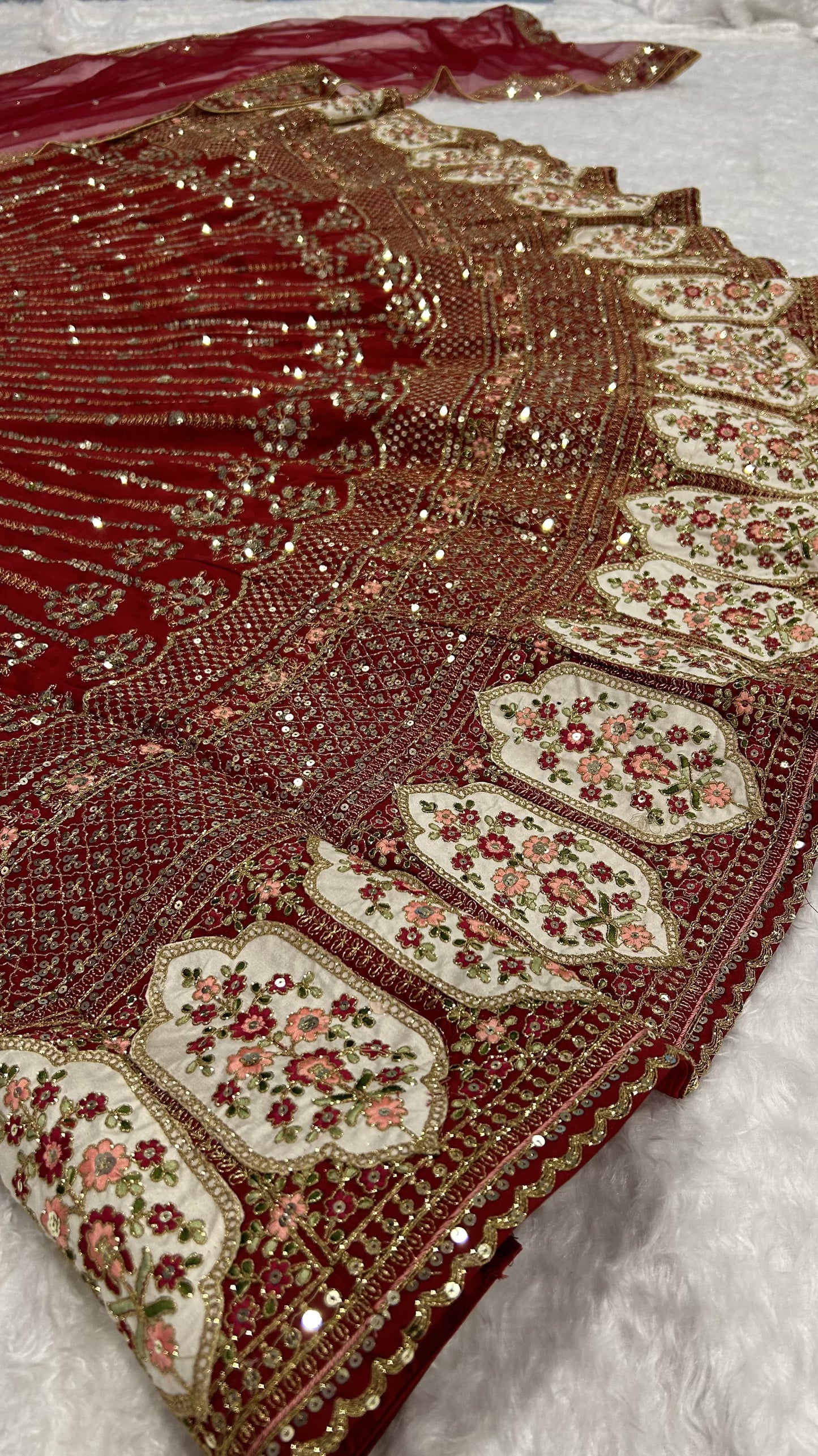 Bridal Wear Maroon Color Rangoon Silk With Sequins Dori And Thread Work Designer Wear Lehenga Choli