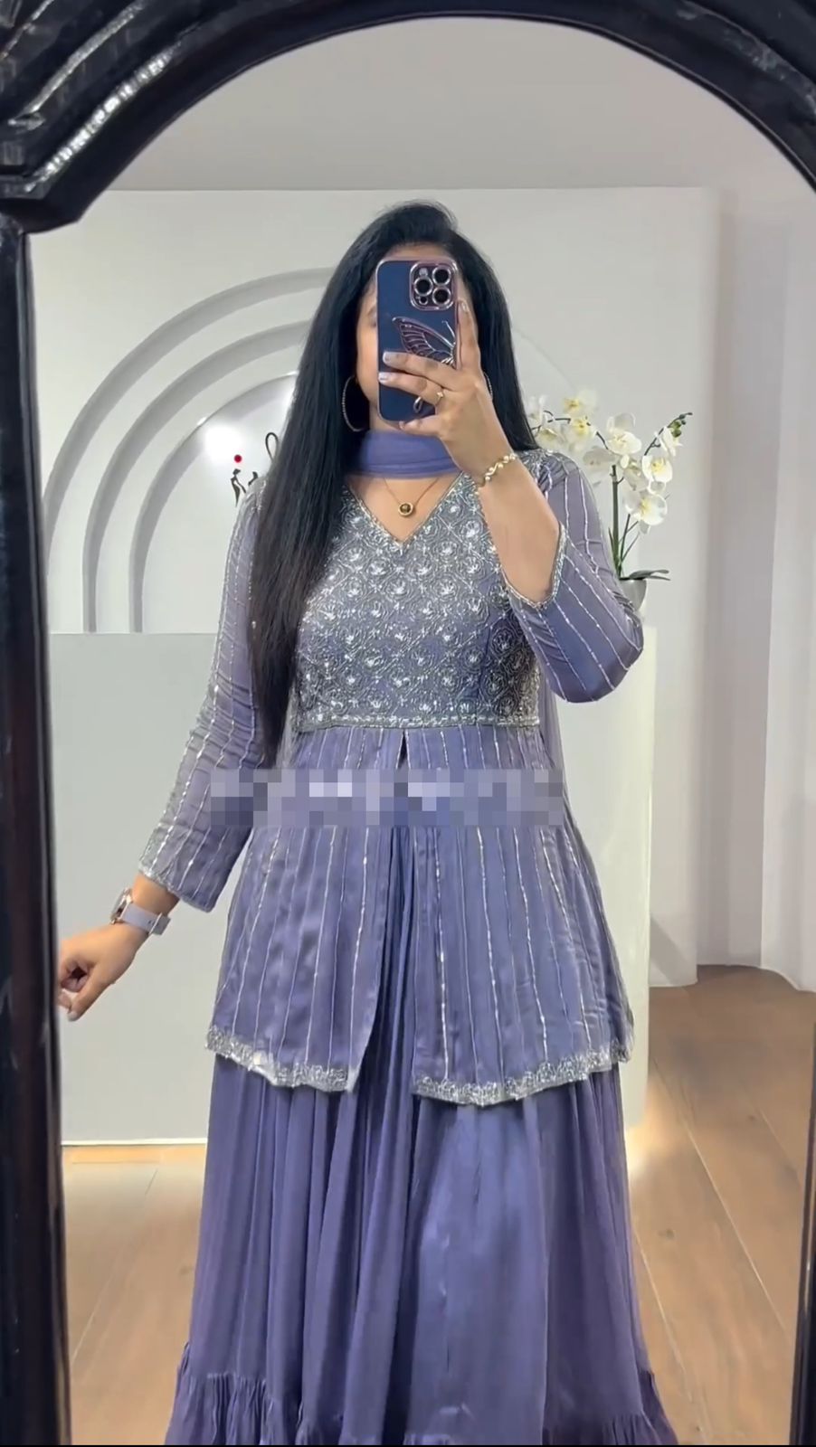 Ravishing Lavender Color Embroidery Sequence Work Designer Lehenga Suit