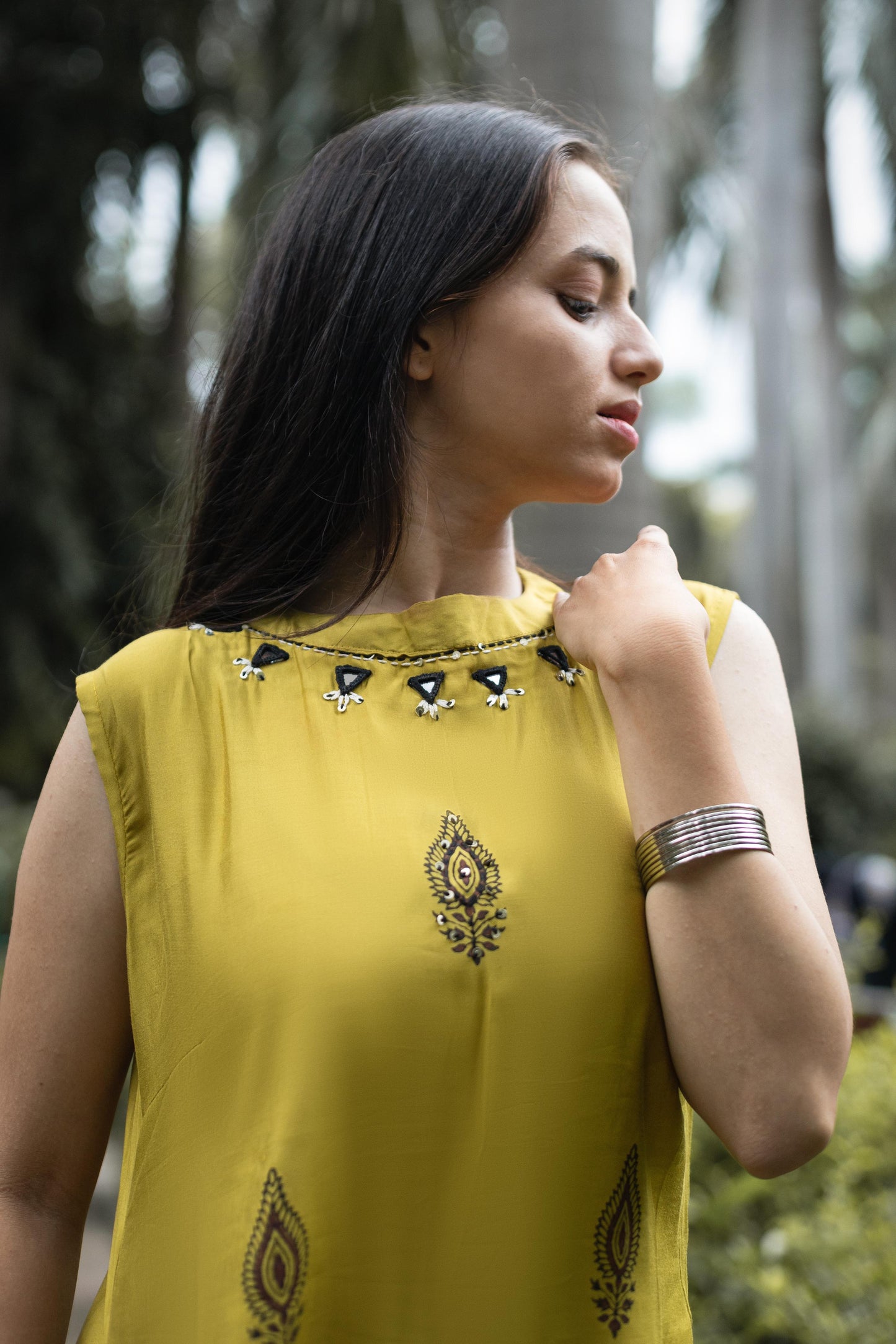 Haldi Wear Mustard Color Mirror Hand Work Designer Palazzo Suit