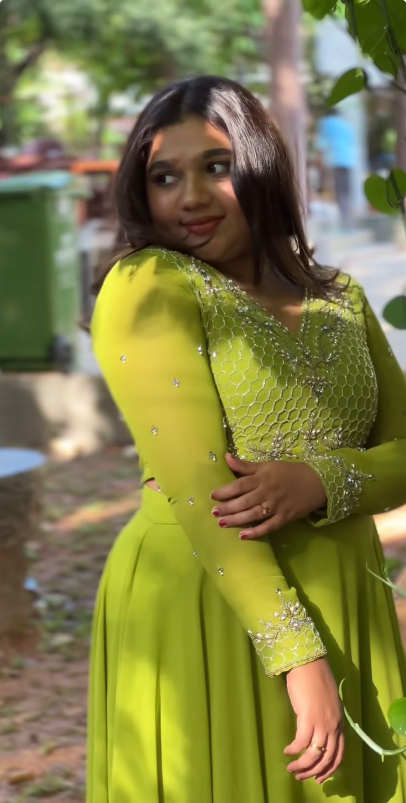 Attractive Green Color Faux Georgette With Heavy Embroidery Sequence Work Designer Gown