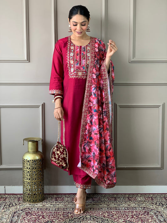 Elegent Beautifully designed that seamlessly combines tradition kurta set