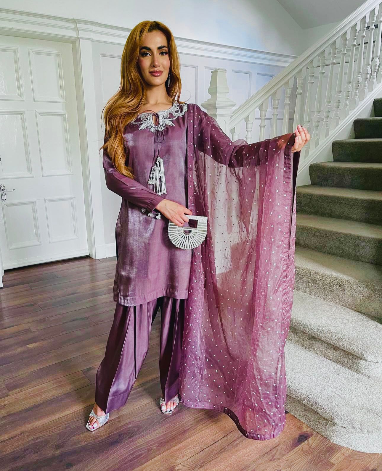 Adorable Sequence Work Onion Color Salwar Suit