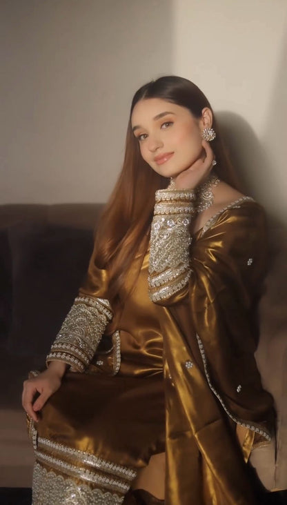 Glorious Jimmy Chu Brown Color salwar Suit