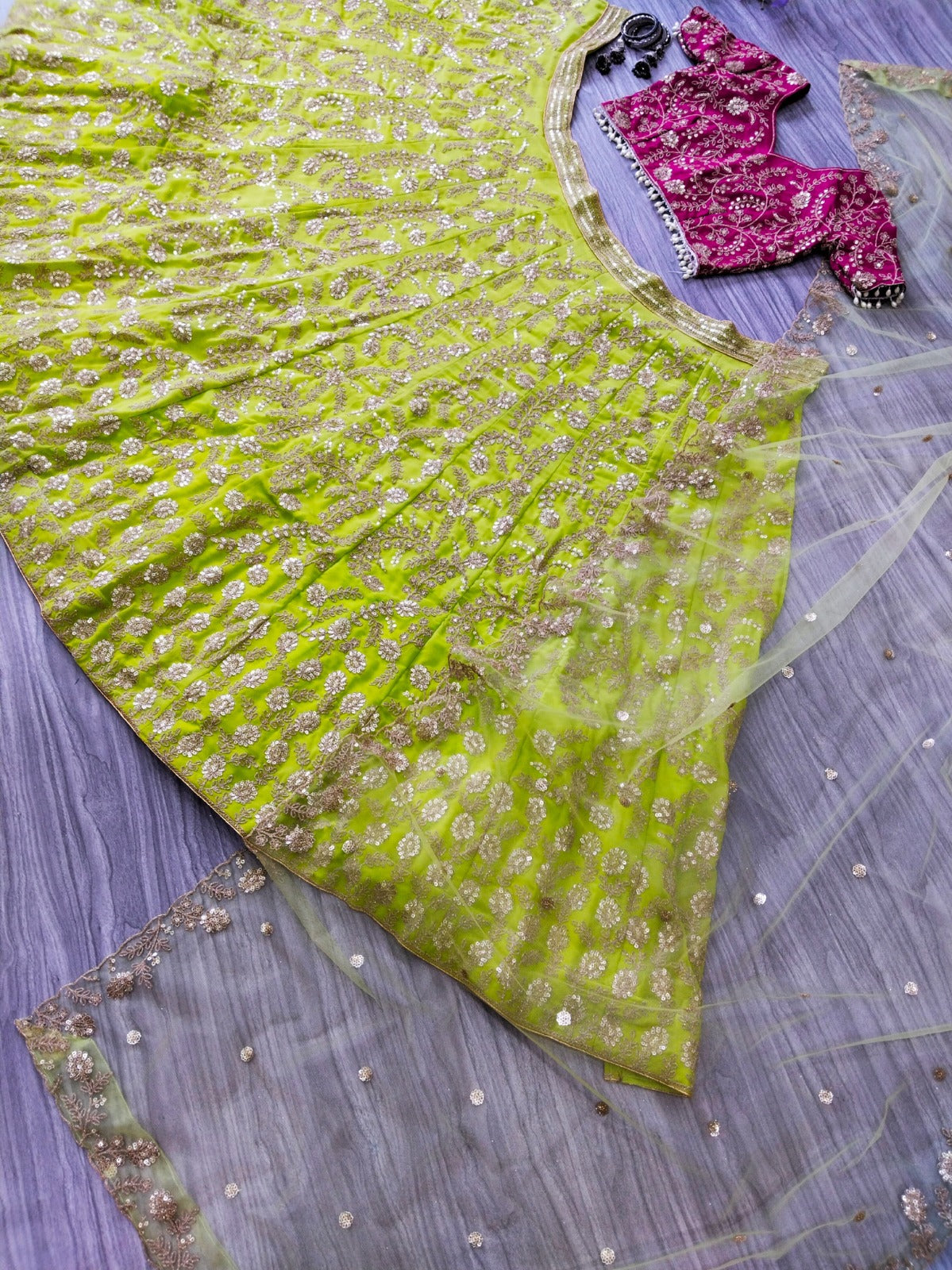 Engagement Wear Lemon Color Heavy Work Lehenga Choli