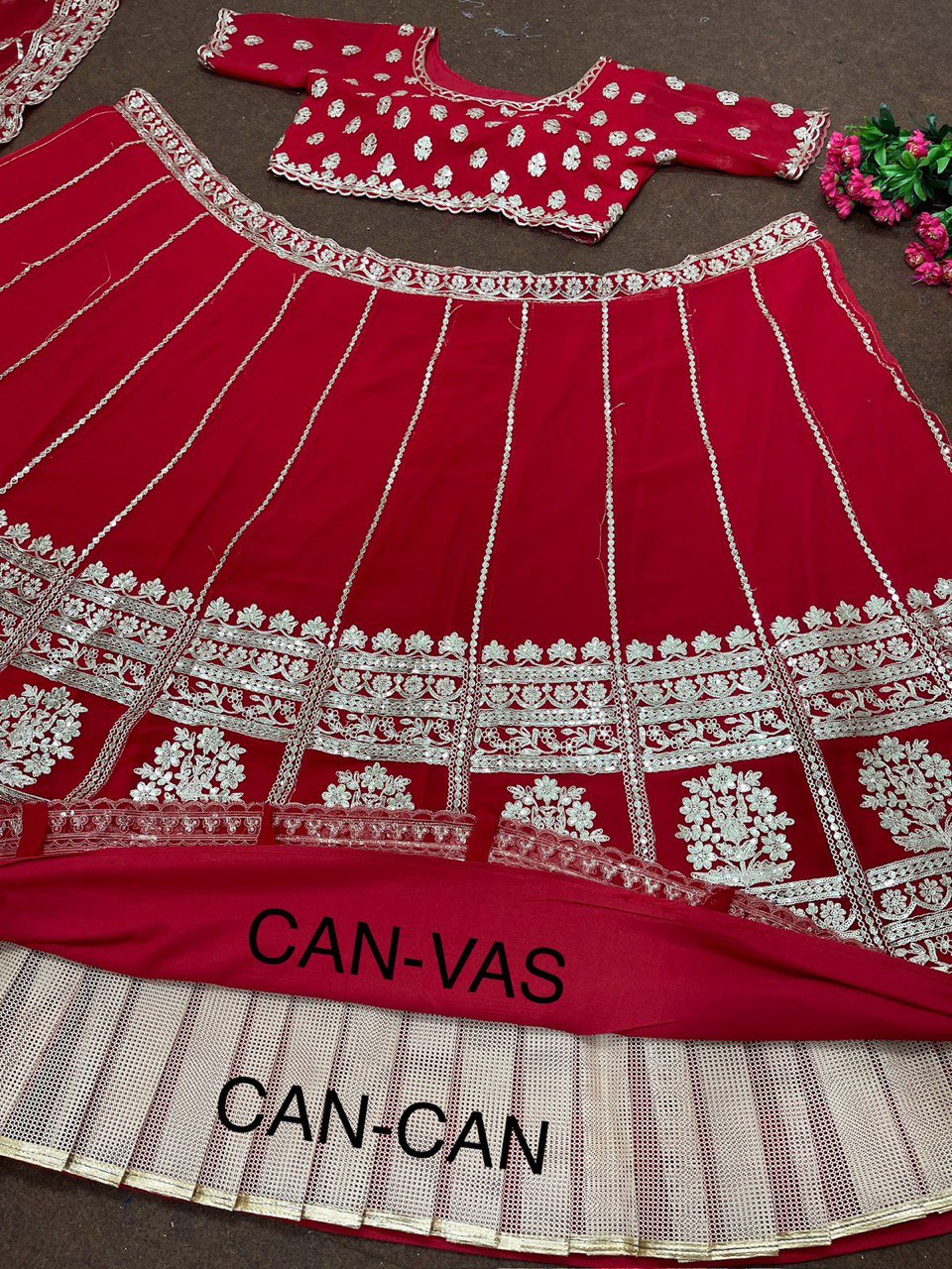 Bridal Wear Coding Sequence Work Red Lehenga Choli