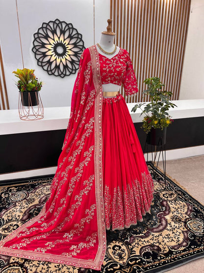 Engagement Wear Pink Color Beautiful Lehenga Choli
