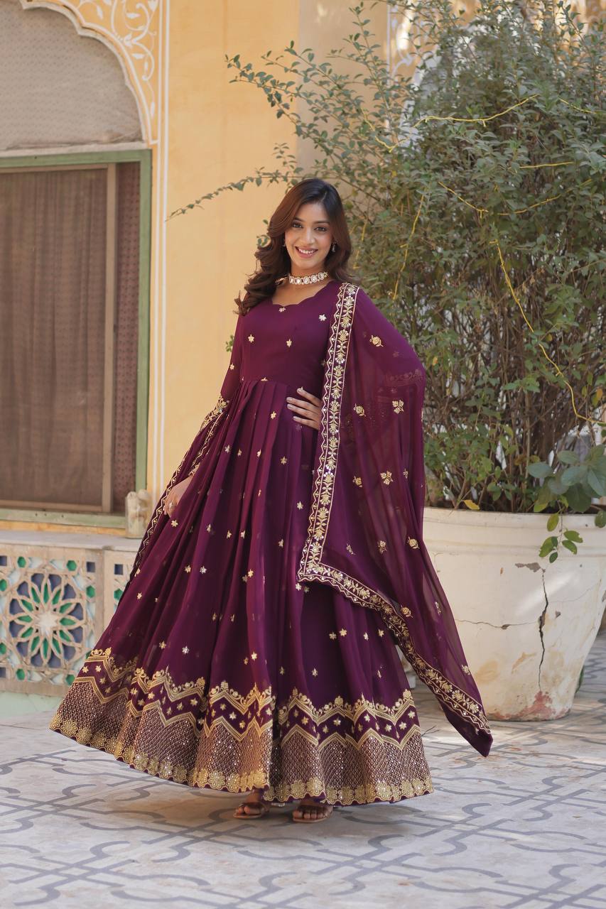 Attractive Premium Purple Color Desirer Readymade Grown