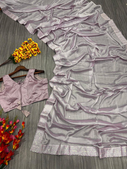 Pattern Wedding & Party Wear Rangoli Silk Pink Color Saree