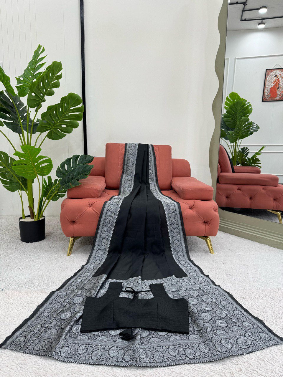 Wonderful Kota Silk Black Color Saree
