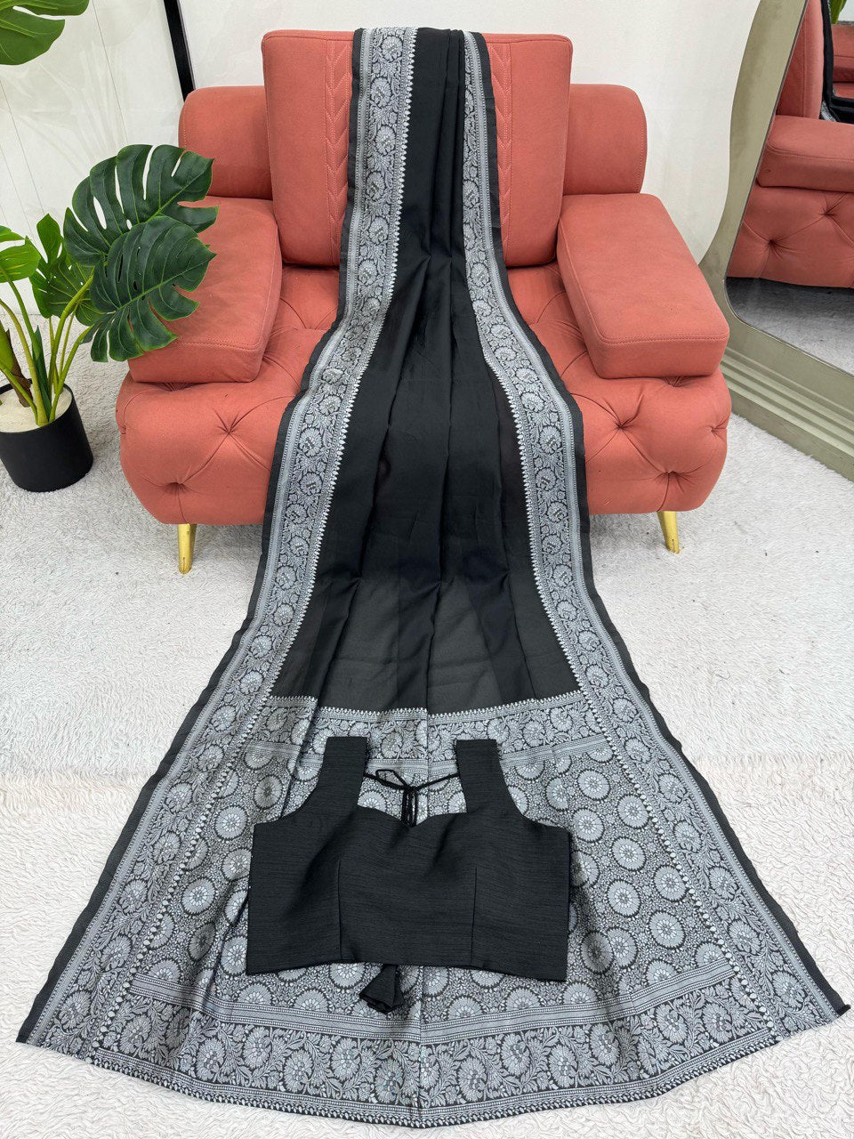 Wonderful Kota Silk Black Color Saree