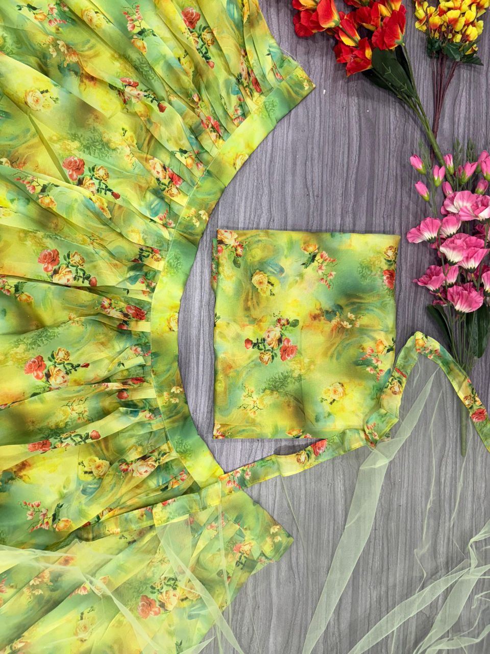 Graceful Tabby Silk Perrot Color Lehenga Choli