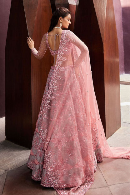 Fabulous Thread Work Pink Color Lehenga Choli