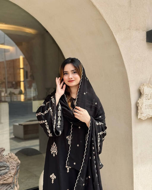 Delightful Sequence Work Black Color Salwar Suit