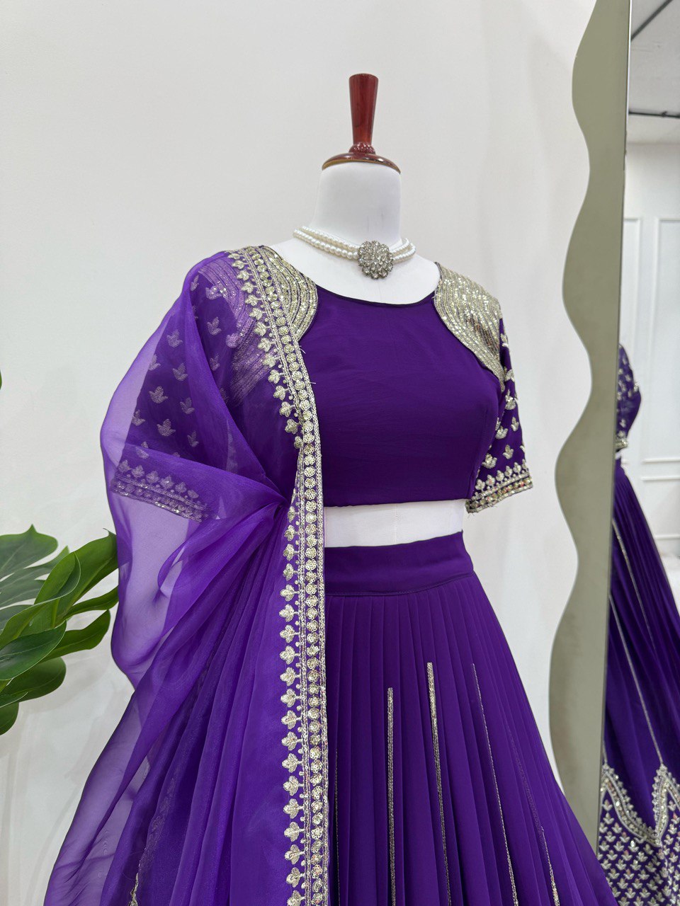 Marriage Special Heavy Purple Color Lehenga Choli