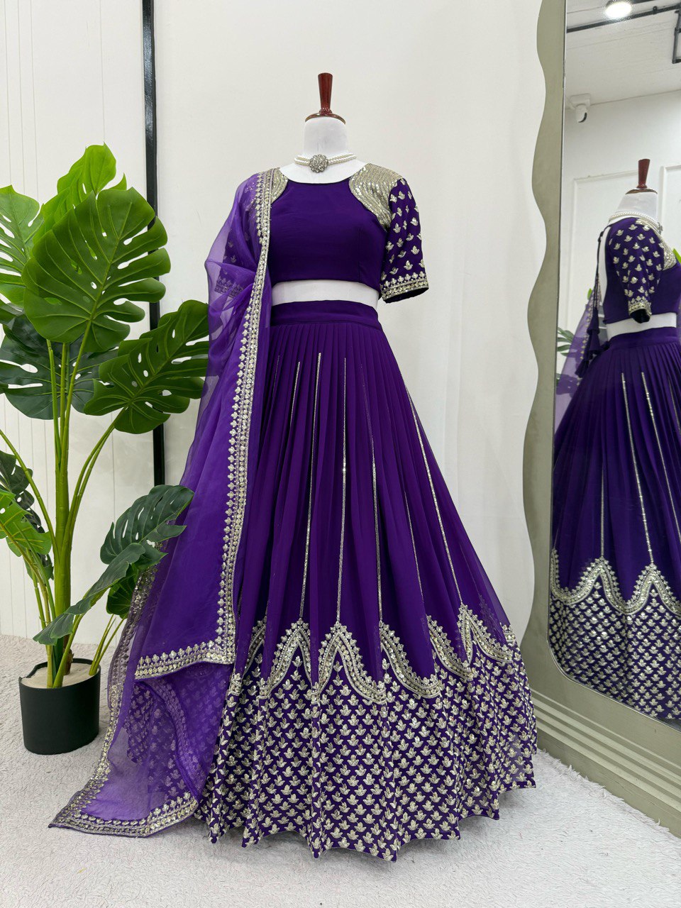 Marriage Special Heavy Purple Color Lehenga Choli