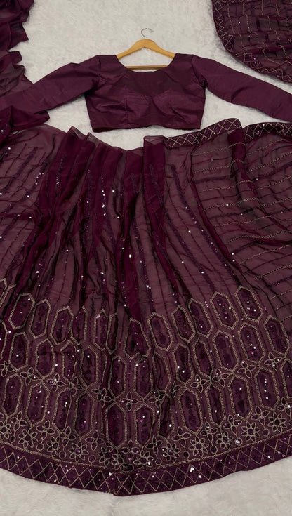 Designer Maroon Kasturi Silk Work Saree